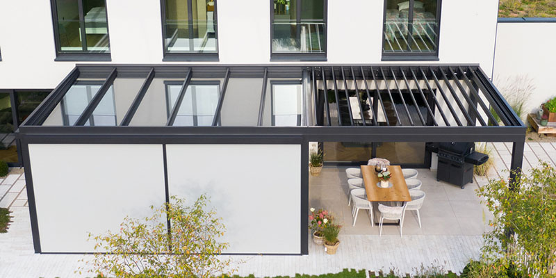 TS Aluminium Lamellendach bei Profilbau Scheil