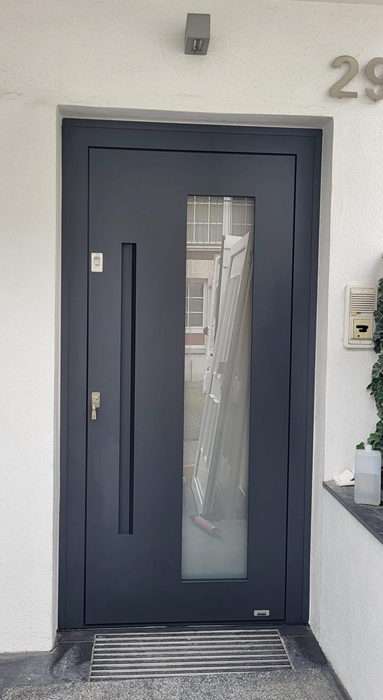 Aluminium Haustür Profilbau Scheil Mettmann