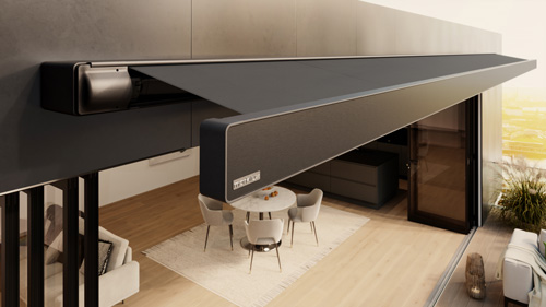 schwarz eloxierte Sichtblende der markilux 970