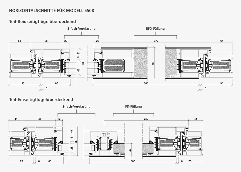 Horizontalschnitte Konstruktiv