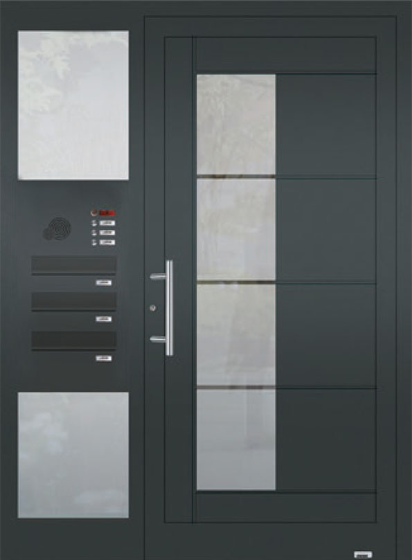 Briefkastenanlage Exklusiv Köster Aluminium Haustüren