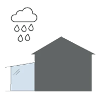 TS Alu Sommergarten Schutz vor starkem Regen