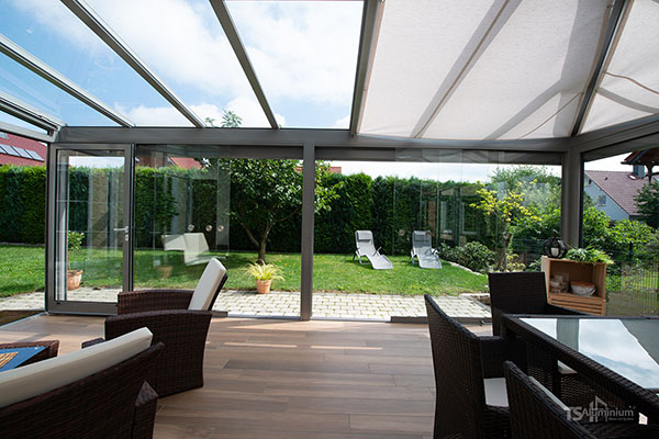 Sommergarten von TS Aluminium Innenansicht - Profilbau Scheil
