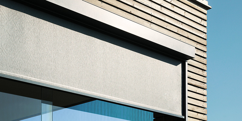 ROMA Textilscreens grau als Nahaufnahme. Bildrechte: ROMA