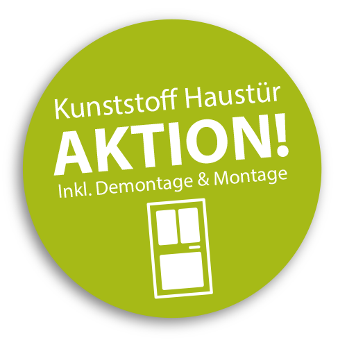 Kunststoff Haustüren Aktion Störer