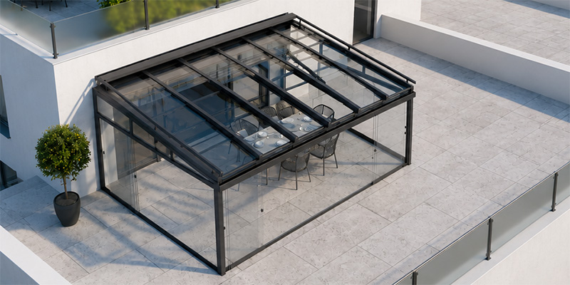 Glasschiebedach von TS Aluminium