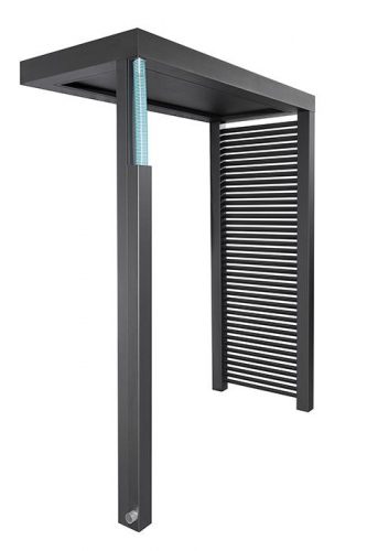 Verdeckt liegende Stützenentwässerung (optional)