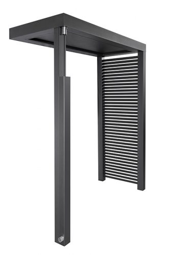 Verdeckt liegende Stützenentwässerung (optional)