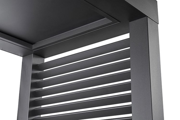 Platin mit Aluminium Quersprossen