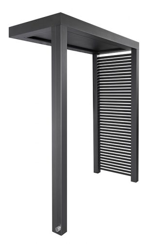 Platin Seitenteil mit Aluminium Quersprossen