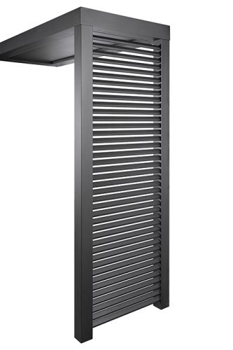 Platin Seitenteil mit Aluminium Quersprossen